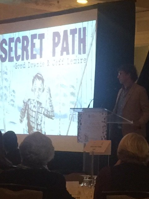 StrongMindsCda's tweet photo. Thx @MikeCDownie for ensuring Chanie’s story is heard and your inspiring story of your journey #OPA70 #SecretPath #reconciliation. https://t.co/AQtviucDGc