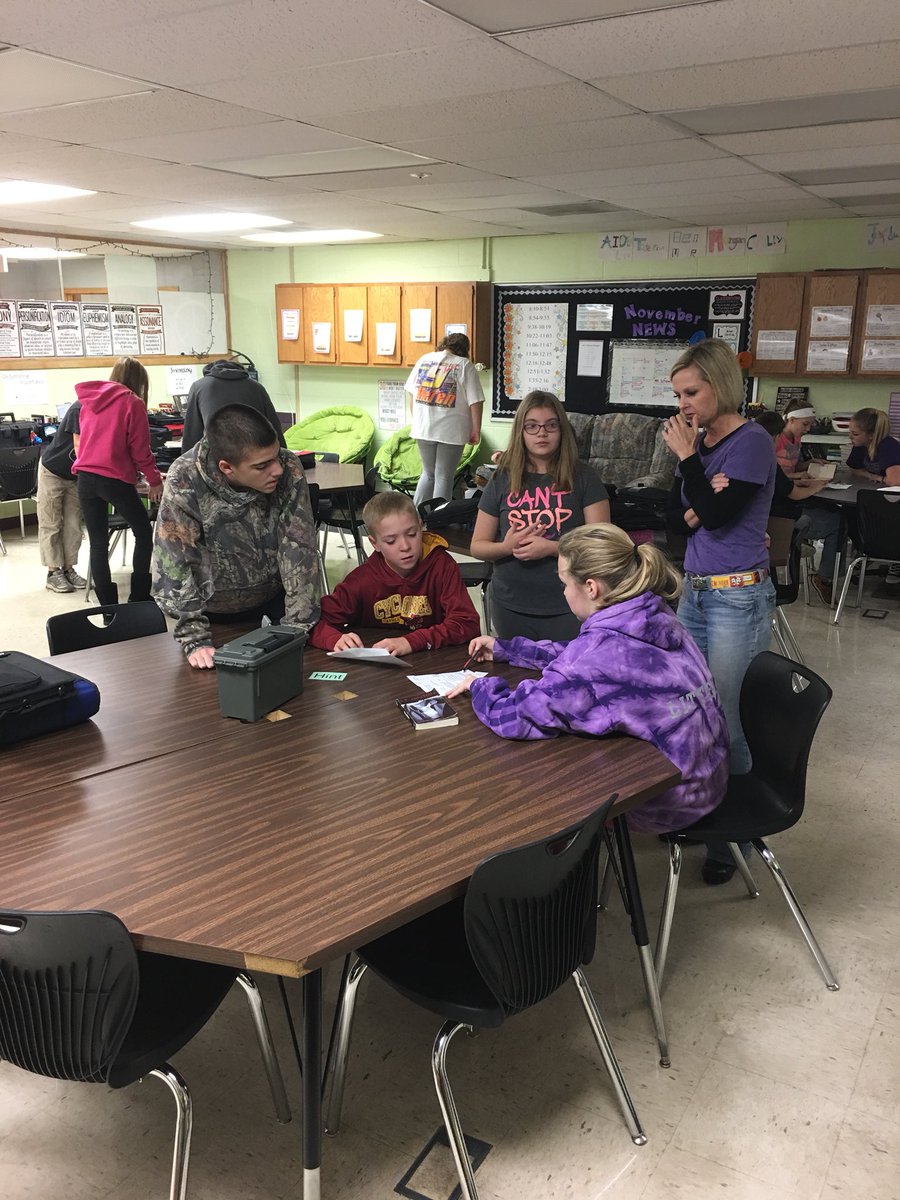 PickettG's tweet photo. 8th grade Outsiders #Breakout #insidebcsd @BaxterSchools https://t.co/fMOcLIIquK