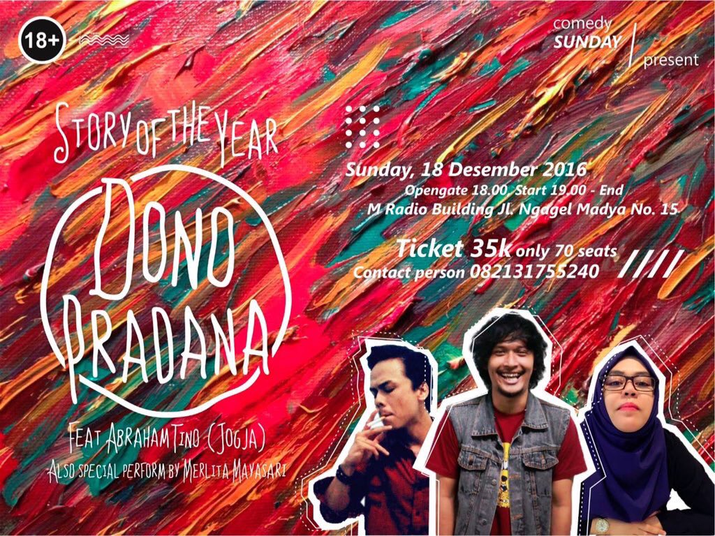 donopradana's tweet photo. Dari comic2 ini, siapa aja yang mau kalian tonton Desember besok bareng Adri??? @comedy_sunday #LPLK https://t.co/L9ivpgENDA