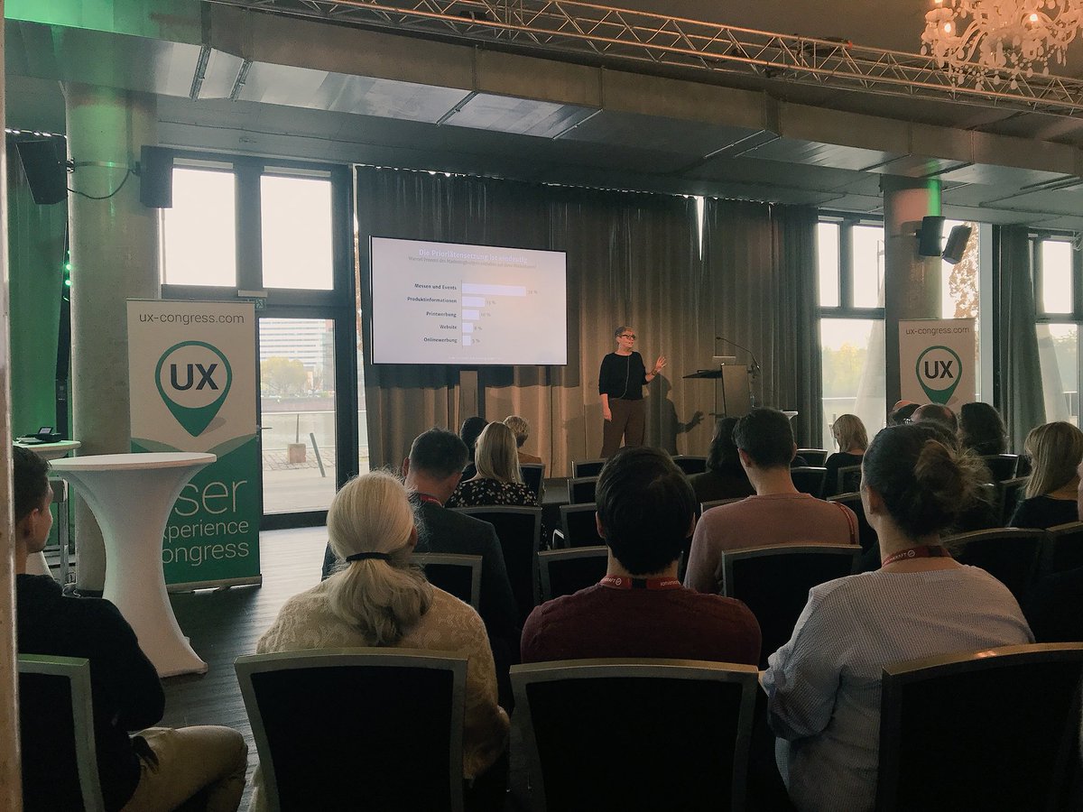 UXcongress's tweet photo. Weiter geht’s mit Romy Reichardt und dem Erfolgsfaktor Branded Content. #uxcongress #brandedcontent https://t.co/O0x4LNDKxr