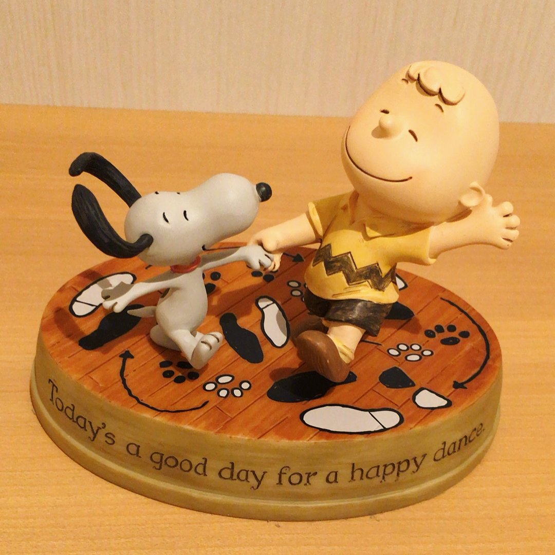 Today is a good day for a #HappyDance #snoopyfacts #snoopy #peanuts  #goodmorning, image size:1080x1080