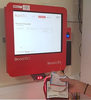 PHNTScan4Safety's tweet photo. Great to hear that New Blood Tracking Kiosks have been installed @PHNT_NHS by @msoftesolutions #Scan4Safety https://t.co/lrc9aJ3z0F