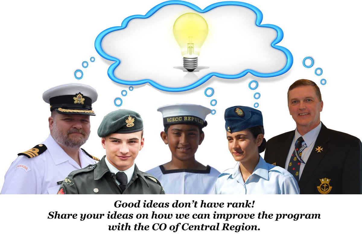Submit your ideas here: DND.CJRRCSUCentralPA-CJRRCSUCentralAP.MDN@cadets.gc.ca