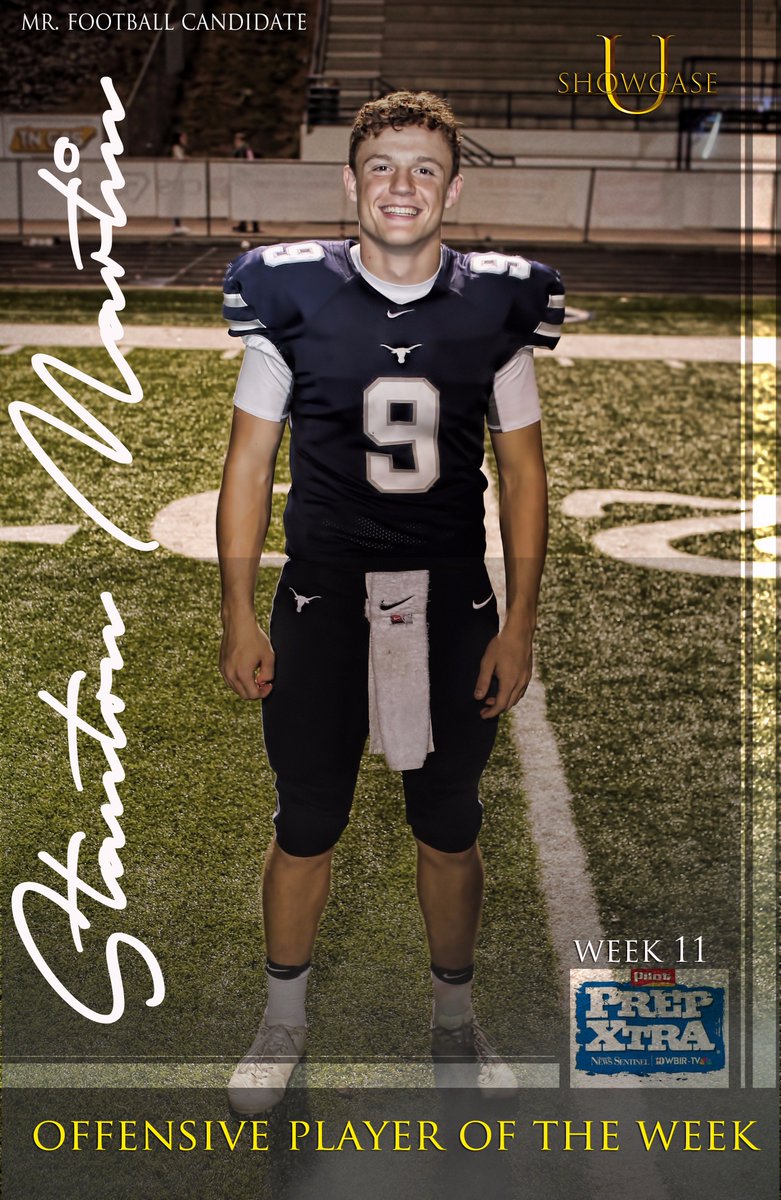 WCCoachZLJ's tweet photo. Congratulations to @stanton_martin9 for being named @prepxtra Offensive Player of the week! #LEADER #MENTOR #TNMRFOOTBALL #SHOWCASEU https://t.co/X3dY0bavwB