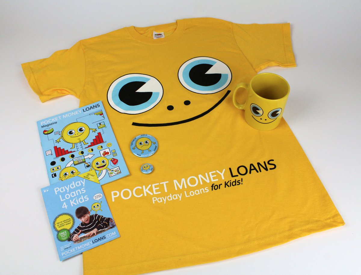 PocketMoneyLoan's tweet photo. Get a Pocket Money Loans t-shirt, mug and magazine bundle for just £17 (individually £30) +badge &amp; fridge magnet! 
https://t.co/iCXZdkZSsP https://t.co/09TZrPyw0d