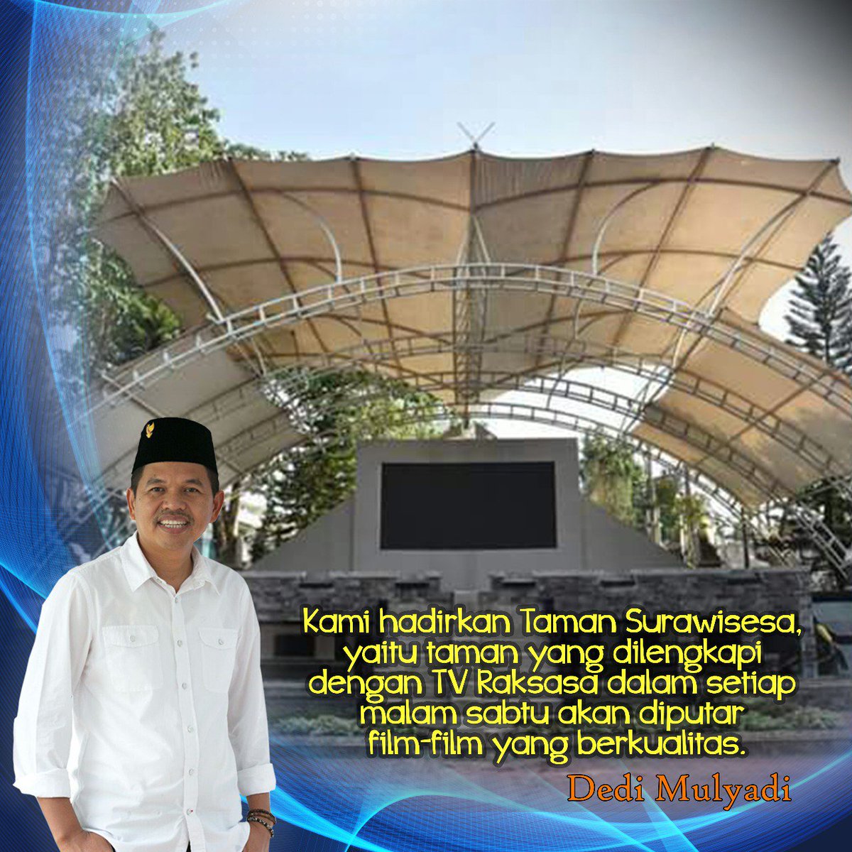 QuotesdediM's tweet photo. #TamanSurawisesaPurwakarta menjadi karya terbaru Kang Dedi Mulyadi untuk memberikan yang terbaik untuk warganya https://t.co/qXuaiqIFum