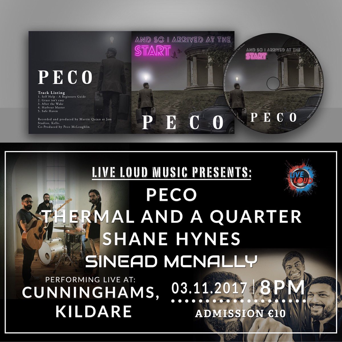 Tonight in <a href="/cunninghamsbar/">Cunninghams Bar</a> Kildare , @pecomusic debut EP launch w/ <a href="/taaqative/">TAAQ</a> <a href="/ShaneHynes_ie/">Shane Hynes Official</a> &amp; <a href="/SMcNallyMusic1/">Sinead McNally</a>