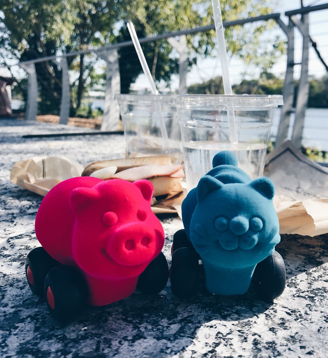 Our toys are enjoying the lovely weather! And each others company :) Did you know that #rubbabutoys help children's #socialskilldevelopment?