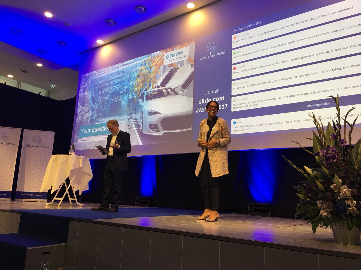sarah_bruder's tweet photo. ‘Working with people is my greatest happiness and biggest challenge at the same time’ says @janinakugel @AarhusSymposium #ASYMP2017 https://t.co/Udt7jITBAE