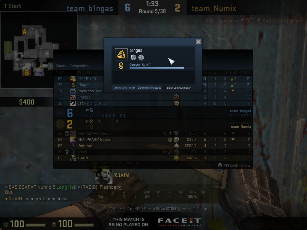 KaaliMartin's tweet photo. I have some pictures about @FACEIT. Lvl 5-6-7 afking,100> hours,strange players. i have played premium as well,there are same kind people.GJ https://t.co/SAXgeKiGAP