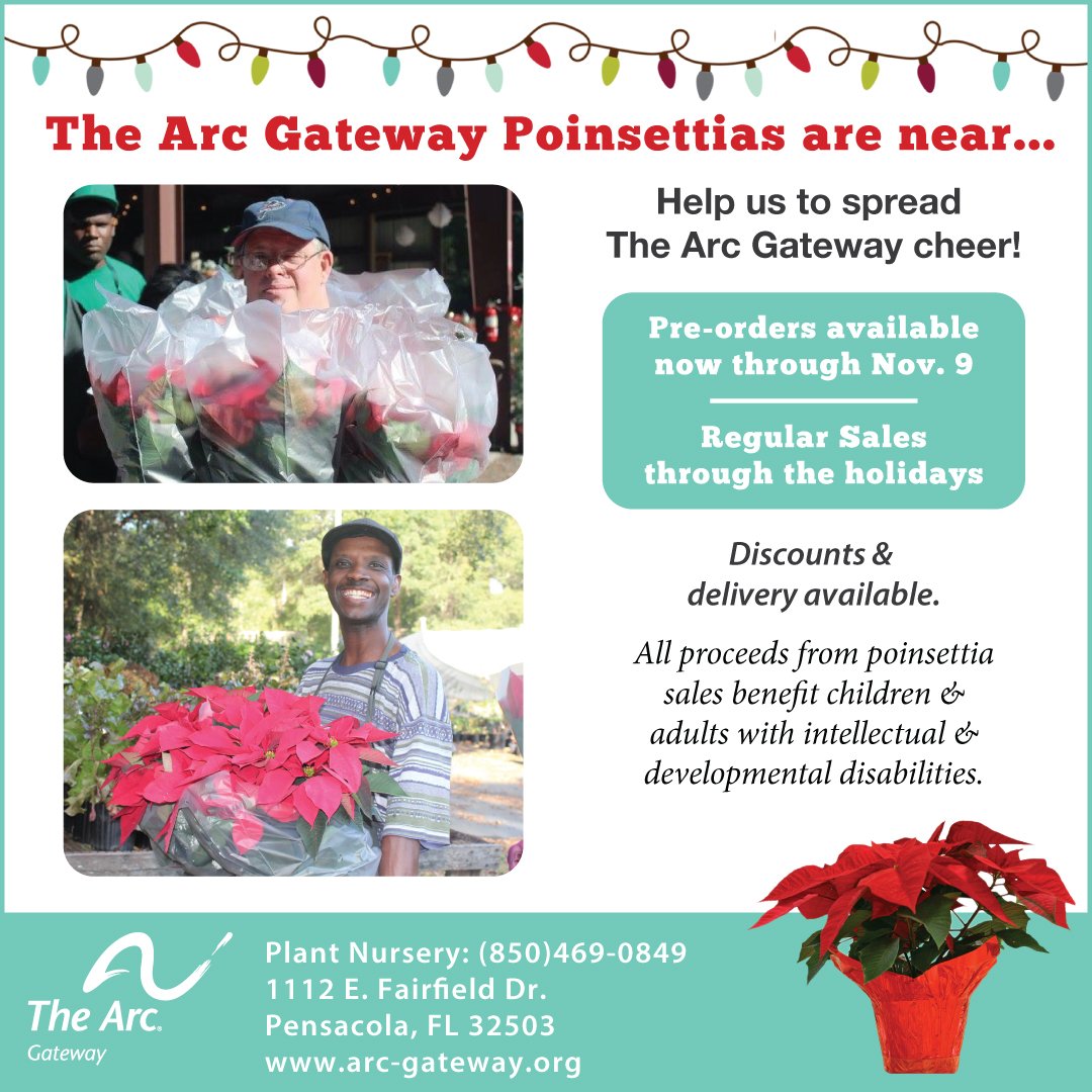 The Arc Gateway (@arcgatewayinc) on Twitter photo Have you pre-ordered poinsettias yet? Don't wait! Only one week left for poinsettia pre-orders! Visit goo.gl/8qLcg2 for order form Have you pre-ordered poinsettias yet? Don't wait! Only one week left for poinsettia pre-orders! Visit goo.gl/8qLcg2 for order form