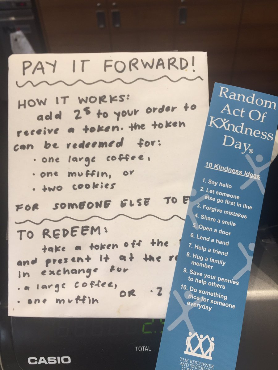 Show the #love on #Randomactofkindness day drop by and pay it forward <a href="/KitchLibrary/">Kitchener Public Library</a>