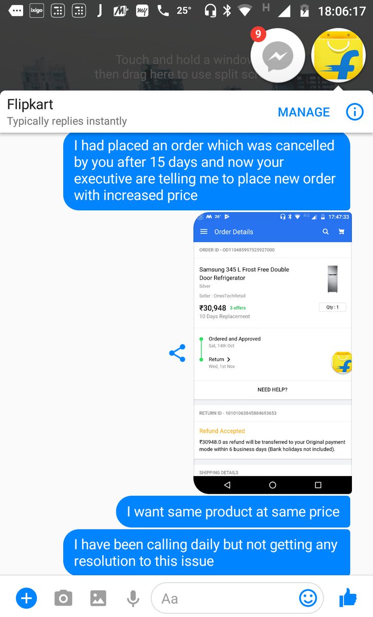 bdykohli's tweet photo. #deleteflipkart #Flipkart #flipkartbigdiwalisale #fraud https://t.co/Dy3aSoY3as