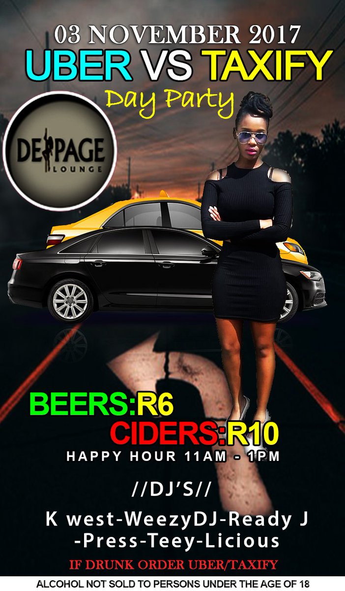 DePagePta's tweet photo. Tonyt which ride is taking you home?? @Uber vs @taxify_za
#FunParadise
#LetsChill https://t.co/S4zRdbfAT1