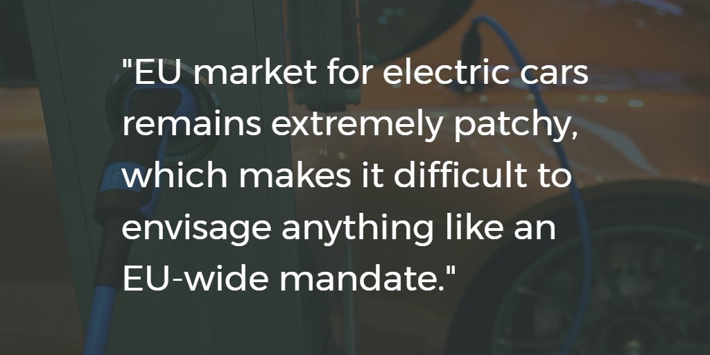 'Market for #EVs remains extremely patchy, difficult to envisage anything like an EU-wide #ZEVmandate' | LEARN WHY: acea.be/press-releases…