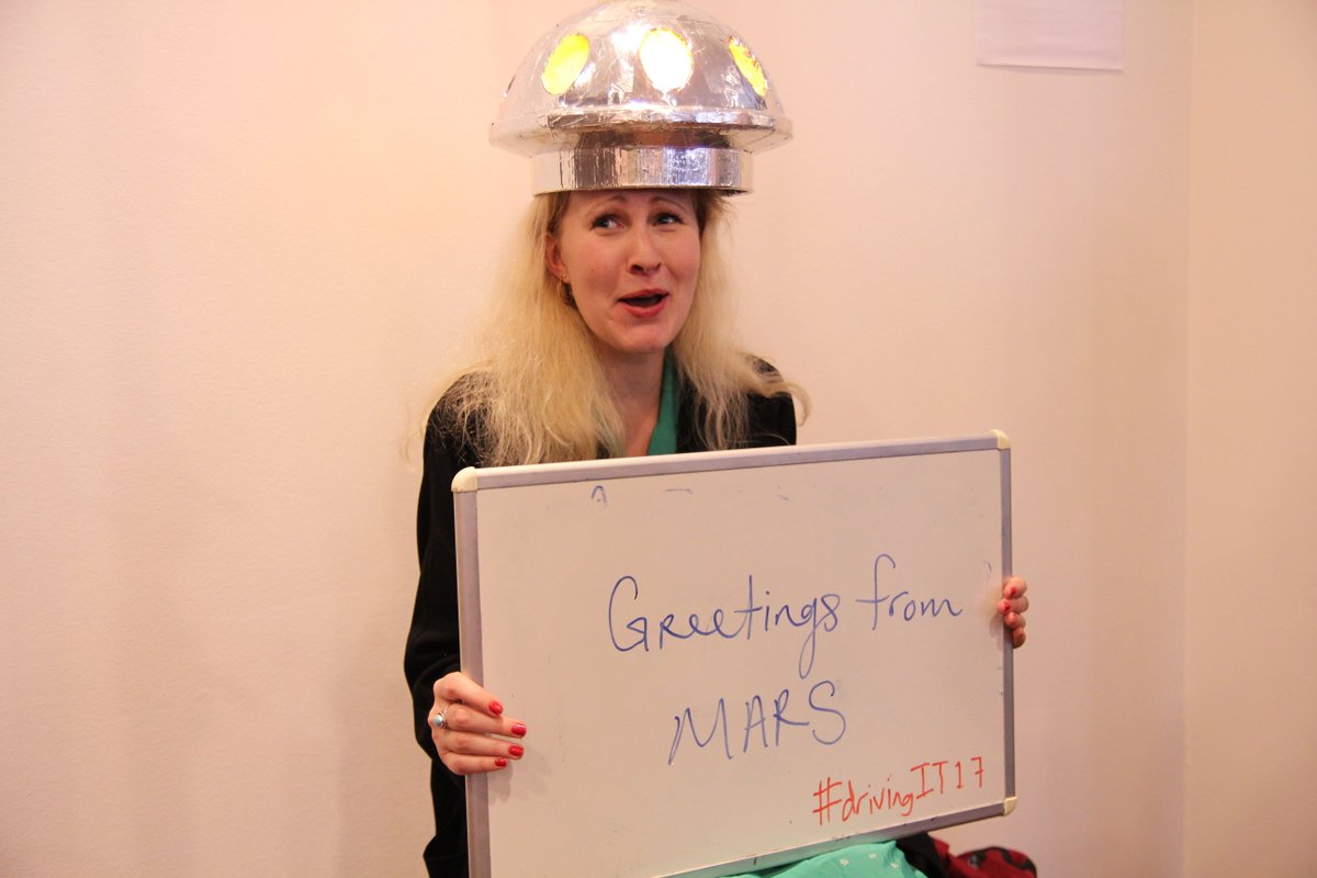 Foilspeak's tweet photo. Greetings from Mars!  #drivingit17 https://t.co/5U8hYeWuz3