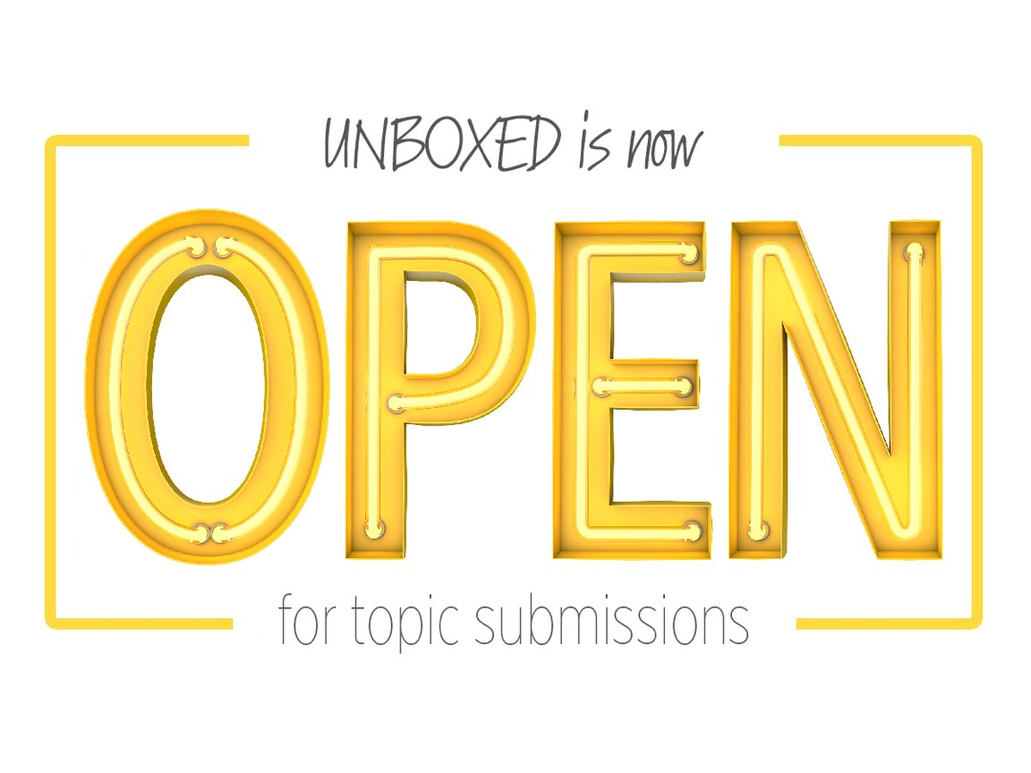 BeUnboxed's tweet photo. Get your submissions in before Nov 31 and be a part of the #BeUnboxed community this year in Long Beach, Cali!!  :D https://t.co/wryTJw3AXI