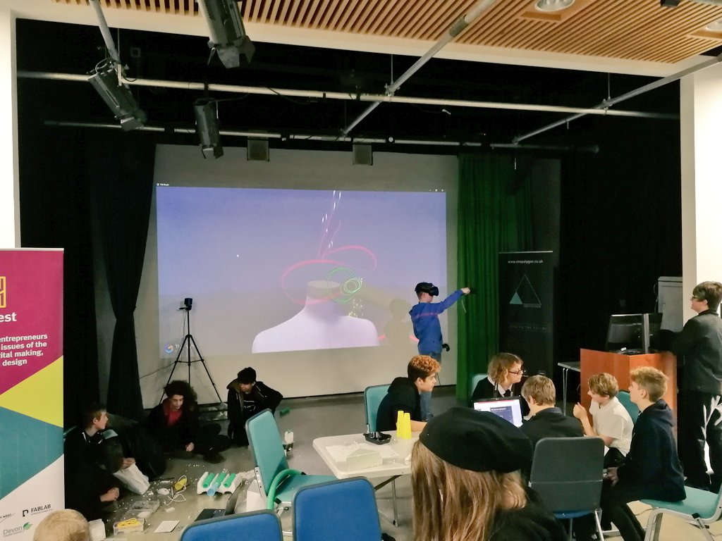 FuelImmersive's tweet photo. Day 3 at @plymouthart and they are making some hacktastic work! #Hackfest2017 https://t.co/uG28k26gx6