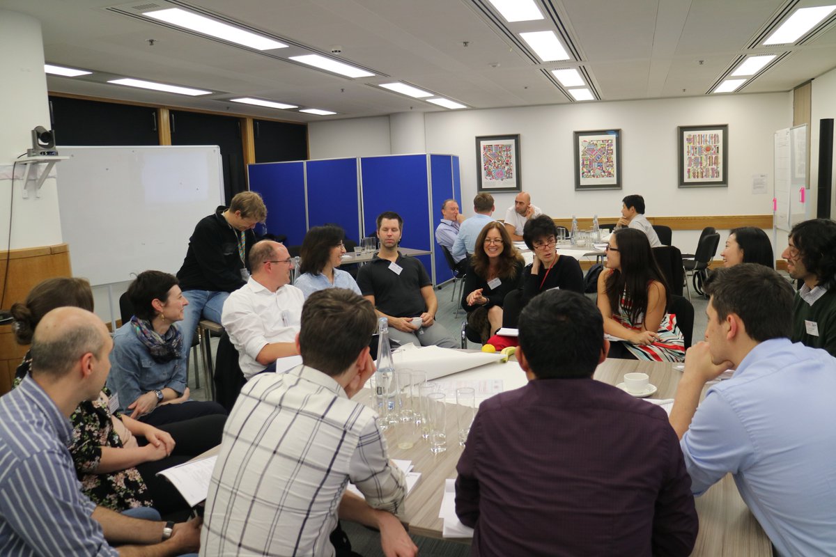 DigitalUoM's tweet photo. Workshop 2 in full swing for #UKHDAN @turinginst delegates, brainstorming& discussion groups #DataAnalytics @EPSRC @NielsPeek @HeRC_Farr https://t.co/0INAjxPVrN