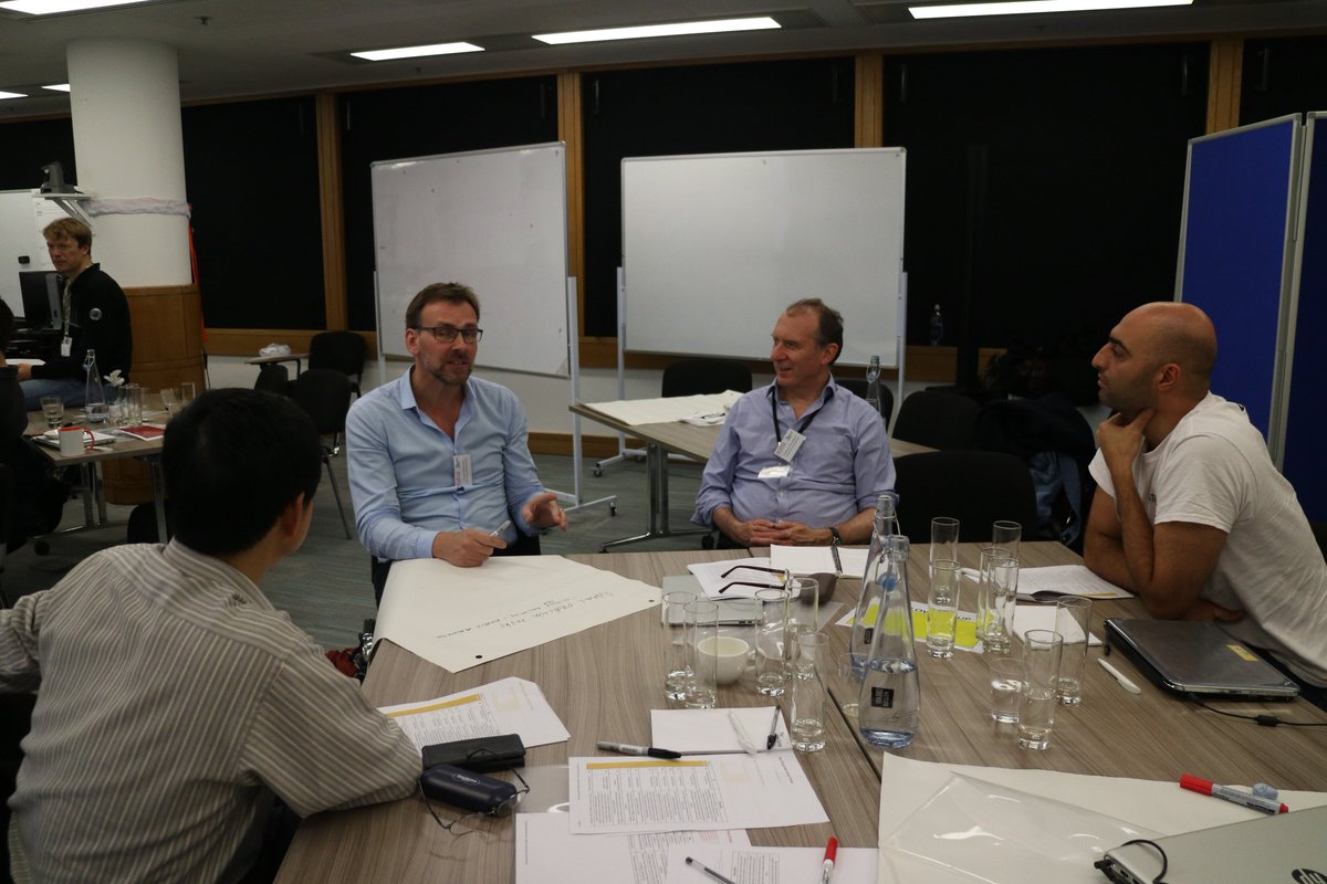 DigitalUoM's tweet photo. Workshop 2 in full swing for #UKHDAN @turinginst delegates, brainstorming& discussion groups #DataAnalytics @EPSRC @NielsPeek @HeRC_Farr https://t.co/0INAjxPVrN