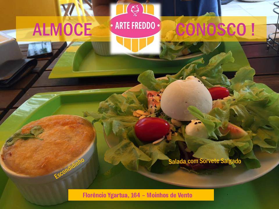 artefreddo's tweet photo. Sua sexta pede algo especial!Almoce conosco hoje!
#artefreddo #gelatoúnico #sorvetesdalgado #saladacomsorvete #sorveteartesanal https://t.co/bNUDdEwXSz