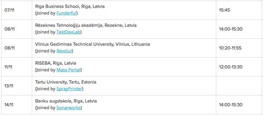 Let's meet! Check out our next guest lectures on startups from us and @swedbanklatvia - and join us! techchill.co/student