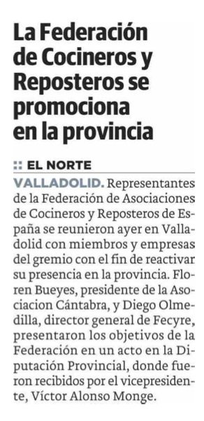Dip_Va's tweet photo. @Dip_Va acoge reunión @FACYRE con los profesionales del gremio #VLL @PenaTopChef #AlimentosDeValladolid vía @DiarioCyLMundo @nortecastilla https://t.co/E0HATYrnC8