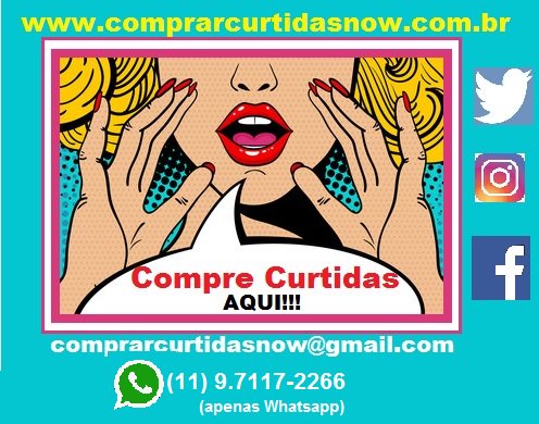 curtidanow's tweet photo. Compre Curtidas Seguidores p/Instagram,Facebook,Twitter Aumente a popularidade #comprarcurtidasnow #legendarios #seguidores #afazenda #likes https://t.co/Hws084RgLm
