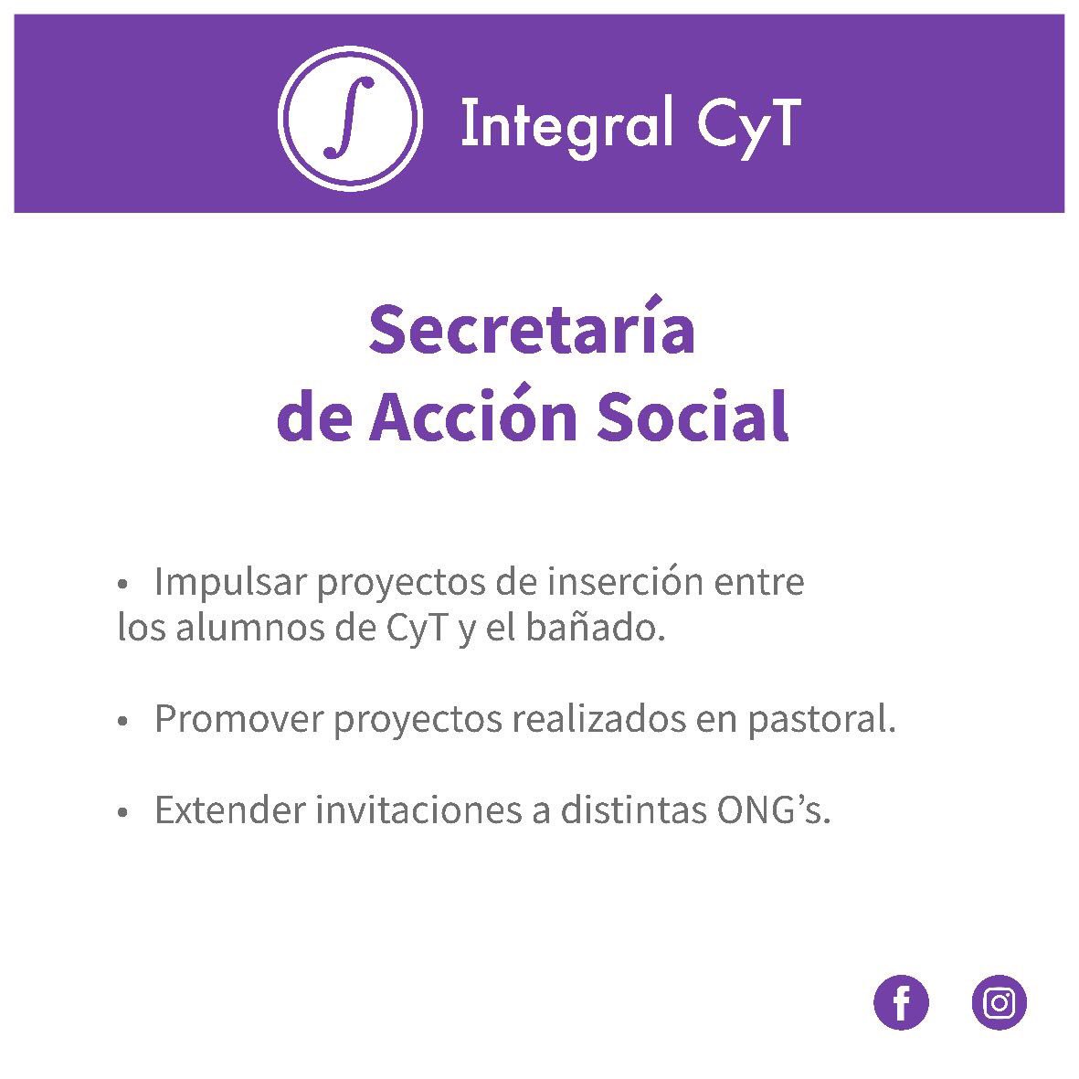 IntegralCyT's tweet photo. Nuestra secretaría de Acción Social 💟 https://t.co/OyuTVE01EB
