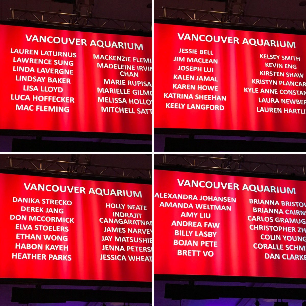 Dolf_DeJong's tweet photo. #celebrating @VanTourismAward with @vanaqua @OceanWise service #champions! Amazing work as #yvr #ambassadors #vtagala2017 https://t.co/Mo2ziDLDml
