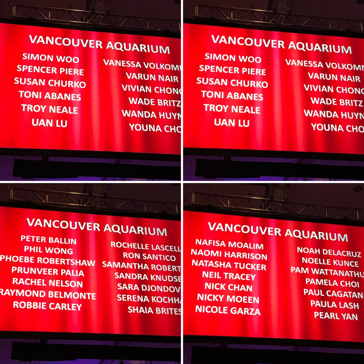 Dolf_DeJong's tweet photo. #celebrating @VanTourismAward with @vanaqua @OceanWise service #champions! Amazing work as #yvr #ambassadors #vtagala2017 https://t.co/Mo2ziDLDml
