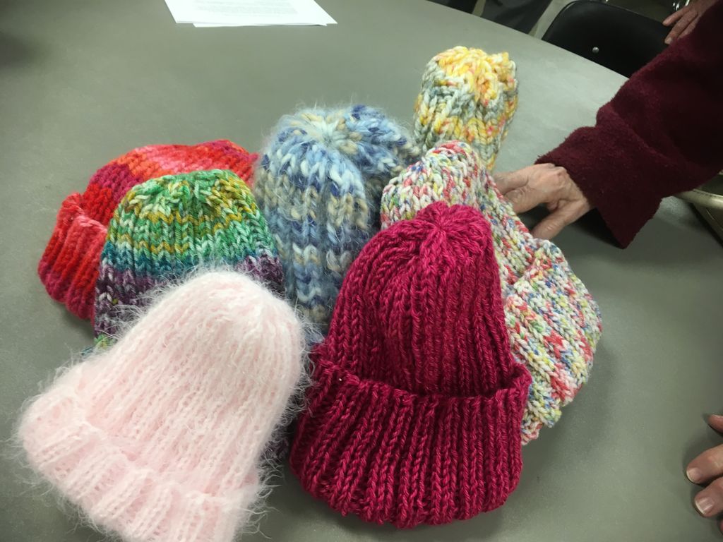 GreerRelief's tweet photo. Winter is coming! but the John Knox Knitters are hard at work vowing that not a head in need will be bare. https://t.co/4g0MJ38cnq