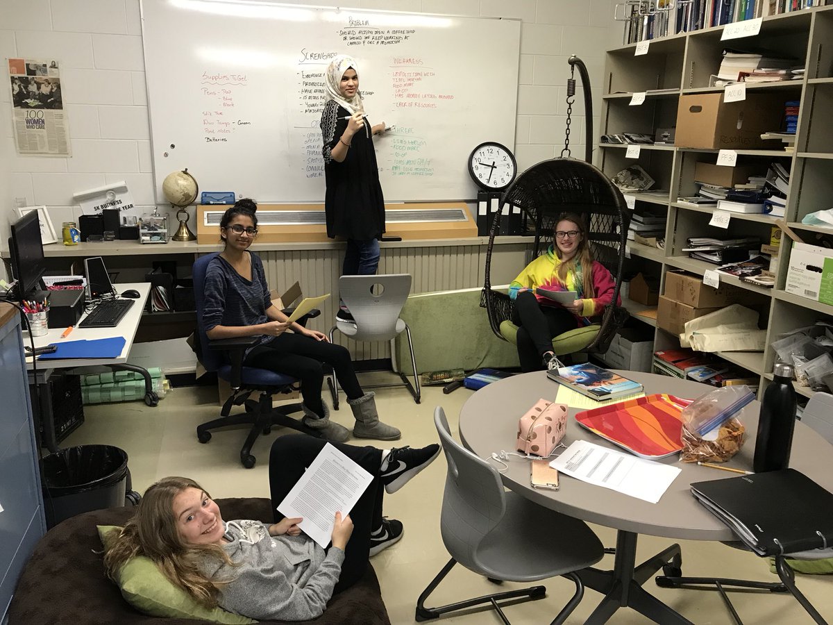 MrMcFarlen's tweet photo. Our #BST10 Ss dove right into the Alison’s Coffee Shop dilemma case yesterday! Can’t wait to see what they come up with...
☕️💡🚀
#BusEdu https://t.co/HKL56BDCYf