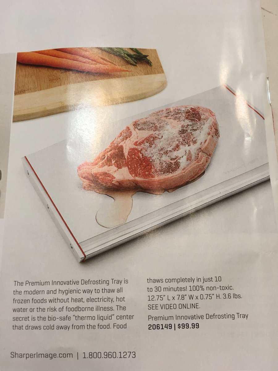 siobhanmcvay's tweet photo. Today’s lesson: What one should know about thermo before advertising this product. #relevantscience #YouCanDoBetter @TheSharperImage https://t.co/Qq7lxYuKMY