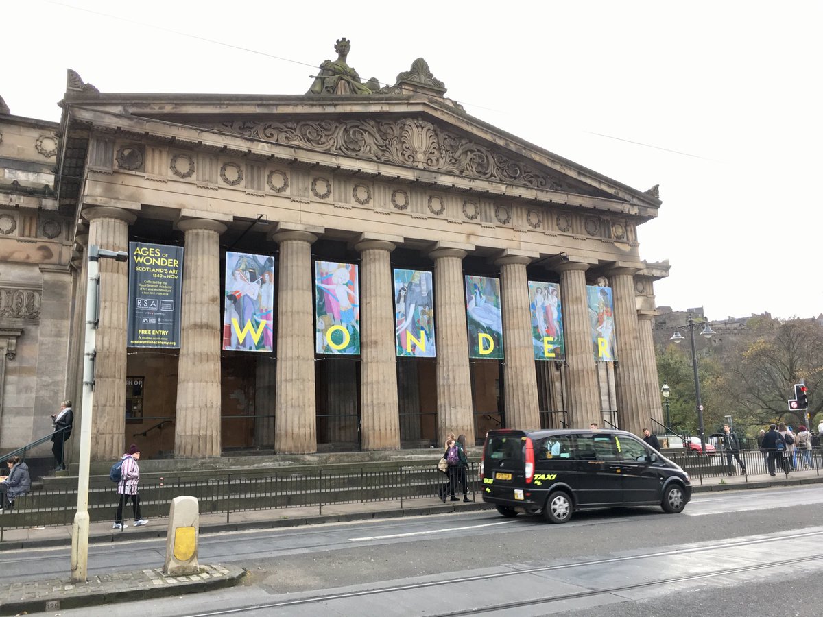 RoyalScotAcad's tweet photo. Banners are up. Woohoo!
#AgesOfWonder https://t.co/Eh1xKDnxOs