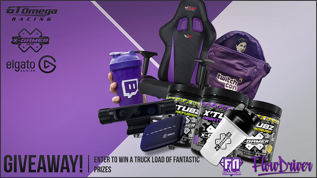 flowdriver's tweet image. [GIVEAWAY] For your chance to WIN an epic streaming bundle, with loads of PRIZES! 

Enter here: gleam.io/QyLSu/epic-str… 

#GIVEAWAY