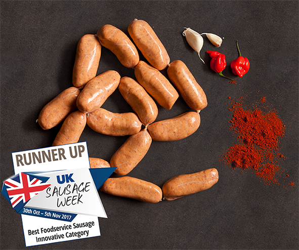 DanishCrownUK's tweet photo. Our spicy #chorizo #sausages won 2nd place at #UKSausageWeek! We also took home 2 #HighlyCommended places #BigSausageWeek #RunnerUp #bangers https://t.co/zvaBsRGZLT