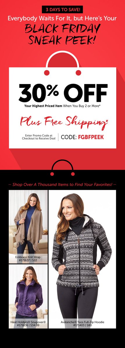 FeelGoodStore's tweet photo. Shh! Black Friday Sale Sneak Peek! 30% off your highest price item when you buy 2 + FREE SHIPPING w code FGBFPEEK at https://t.co/CCZWfDD2My https://t.co/gGPfSnPKjv
