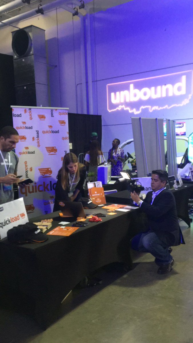 quickloadapp's tweet photo. We had a great time yesterday at #UnboundMiami. Thank you for the interview @jpernalete from @VOANews. #QuickloadApp📱🚚 https://t.co/6LdgWI8dWl