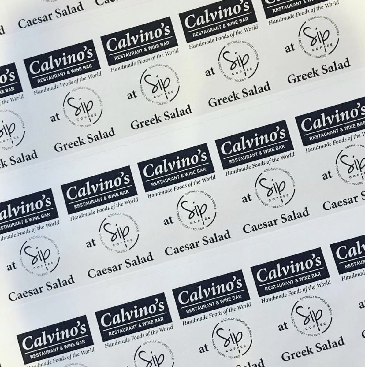 Starting today you can grab an @calvinostoledo Caesar or Greek salad for lunch at <a href="/siptoledo/">SIP COFFEE</a> ☕️🥗🍕