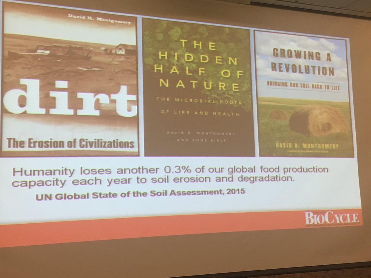 ilenviro's tweet photo. Wow. โHumanity loses another .3% of our global food production capacity each year to soil erosion and degradation.โ #ILSFWCSummit https://t.co/CHNNdKrZLr