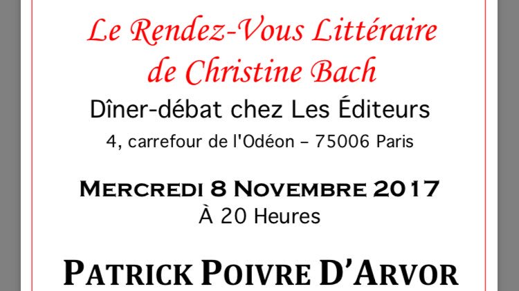 ChristineBach5's tweet photo. @ChristineBach5 accueille @PatrickPpda &amp;Jessica Nelson. Voyage Littéraire dans l'esprit de la transmission de notre Culture @EdPhilippeRey https://t.co/MKSlEUO78q