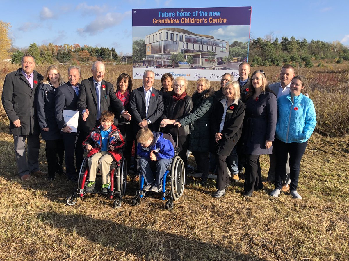 GrandviewKids's tweet photo. The sign marking the future site of the new @GrandviewKids is now up in the @townofajax   
Thanks for community’s support #NewGrandviewNow https://t.co/XGA8ToW0kf