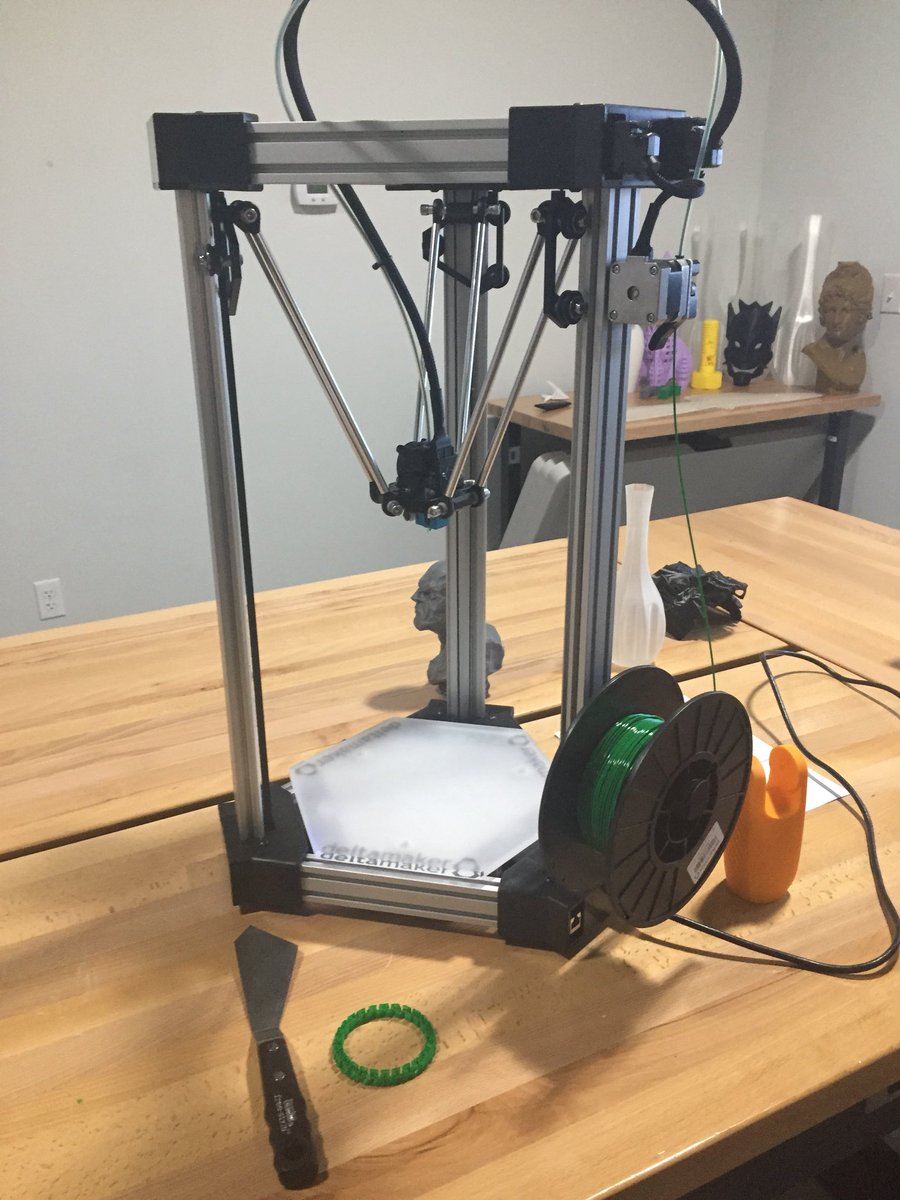 Patch_Turner's tweet photo. My new toy.  Thank you DeltaMakers and the Maker Effect Foundation.  #MakerFaireOrlando #3D Printing https://t.co/lcL0yn1csa