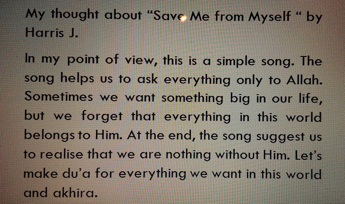 marrlinn's tweet photo. My thought about song by Harris J. #4of40challenges https://t.co/mMB8GonA4Z