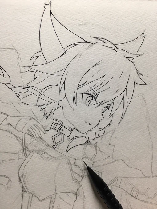線画描いてます〜
割と良さげ♪
#絵描きさんと繋がりたい 