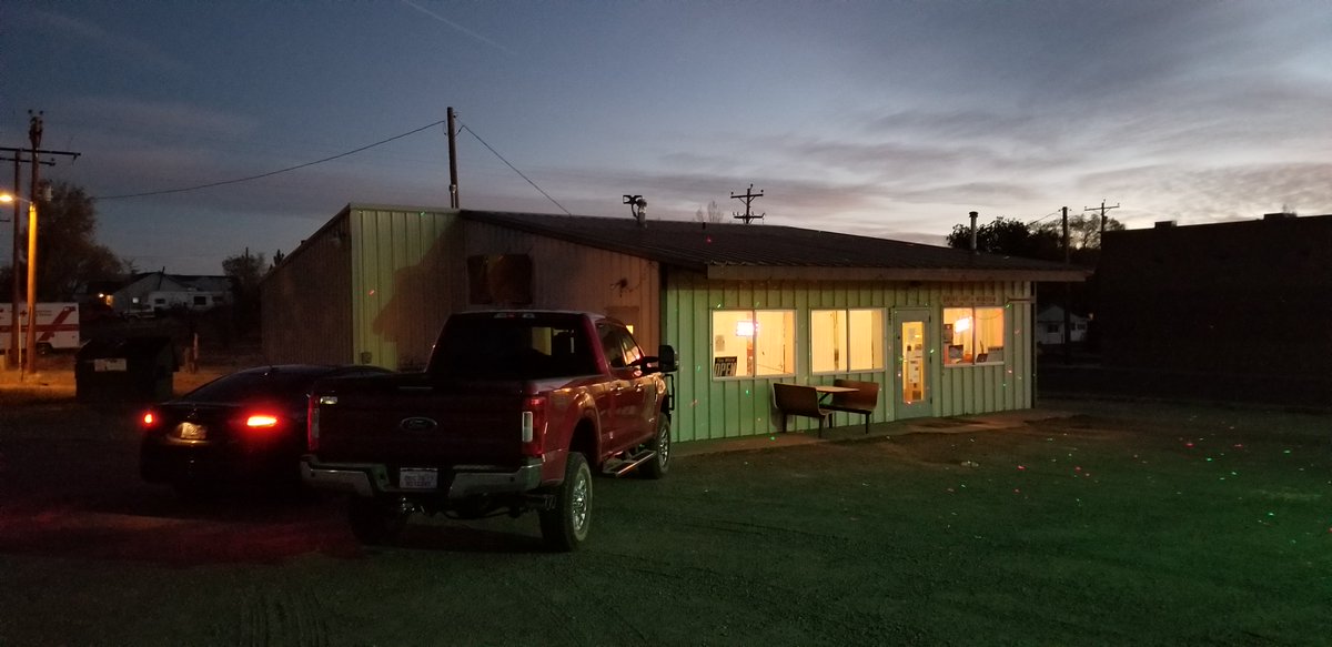 Everett4Colo's tweet photo. Dolores County: all set up for our meet n greet at the Dove Creek Dinner Bell #TakeBackCO https://t.co/0X9lpZYw1s