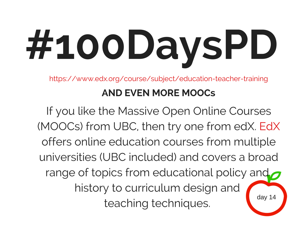 pdtalk47's tweet photo. And even more free online PD courses for teachers! @edXOnline #100DaysPD #ThisIsMyPD #sd47pd #MOOC
https://t.co/hkxc9rgMx4 https://t.co/GlwyFjNeIG