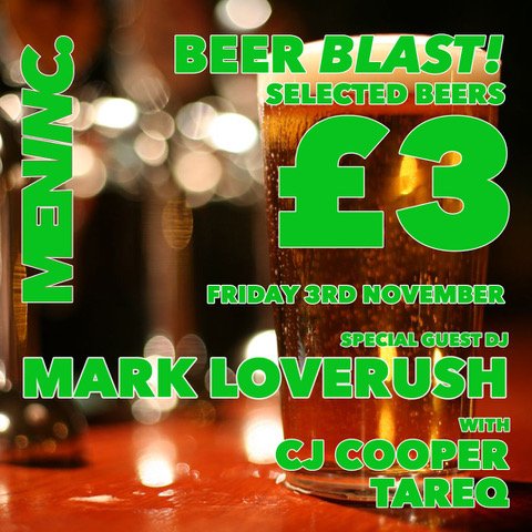 TONIGHT at the <a href="/eaglelondon/">Eagle London</a> Men Inc w/ Tareq + CJ Cooper, plus special guest Mark Loverush! Don't forget our £3 Beer-Blast and FREE nibbles!