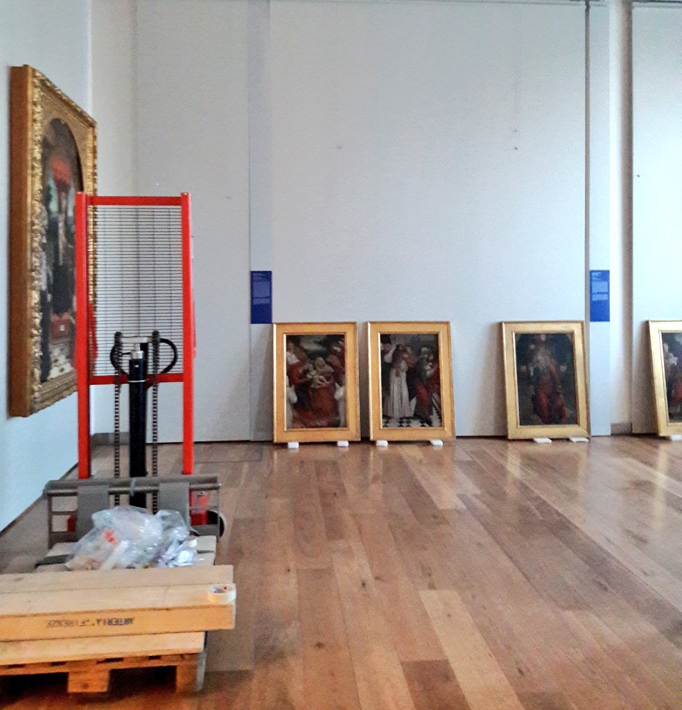 #cantierireali in Galleria Sabauda: piano terra e parte del primo chiusi per il nuovo allestimento "Maestri del Rinascimento in Piemonte"